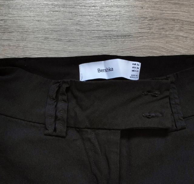 Pantalones vestir Bershka negros