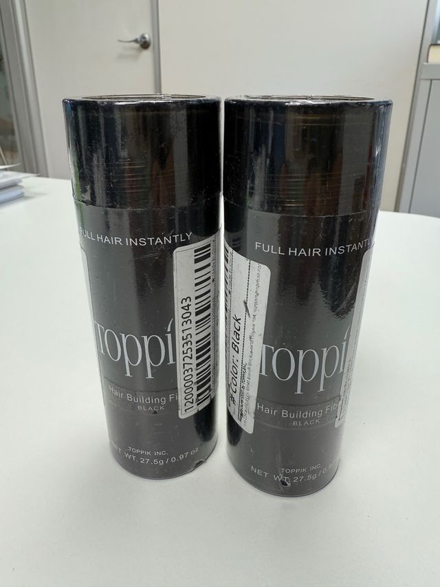 2 Toppik Fibras Capilares Negras