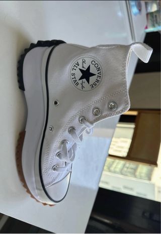 Converse All Star plataforma blancas 37 nuevas. 