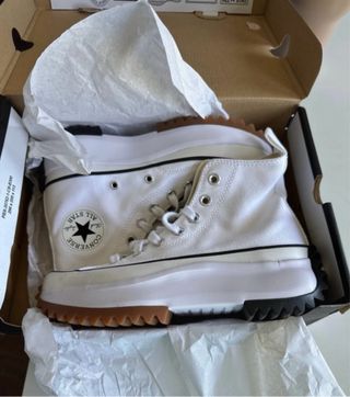 Converse All Star plataforma blancas 37 nuevas. 