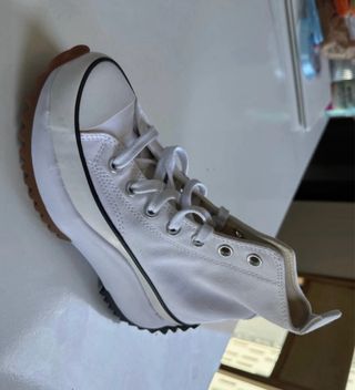 Converse All Star plataforma blancas 37 nuevas. 