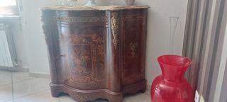 Mobile antico 900 marmo intarsio