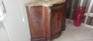 Mobile antico 900 marmo intarsio