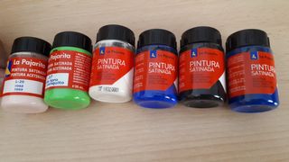 12 botes pintura La Pajarita 35ml
