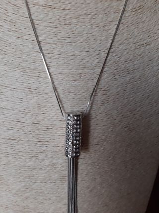 Collana lunga argento con pendente