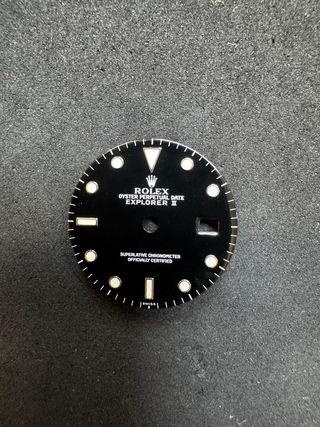 Esfera Rolex Explorer II - Negra y Dorada