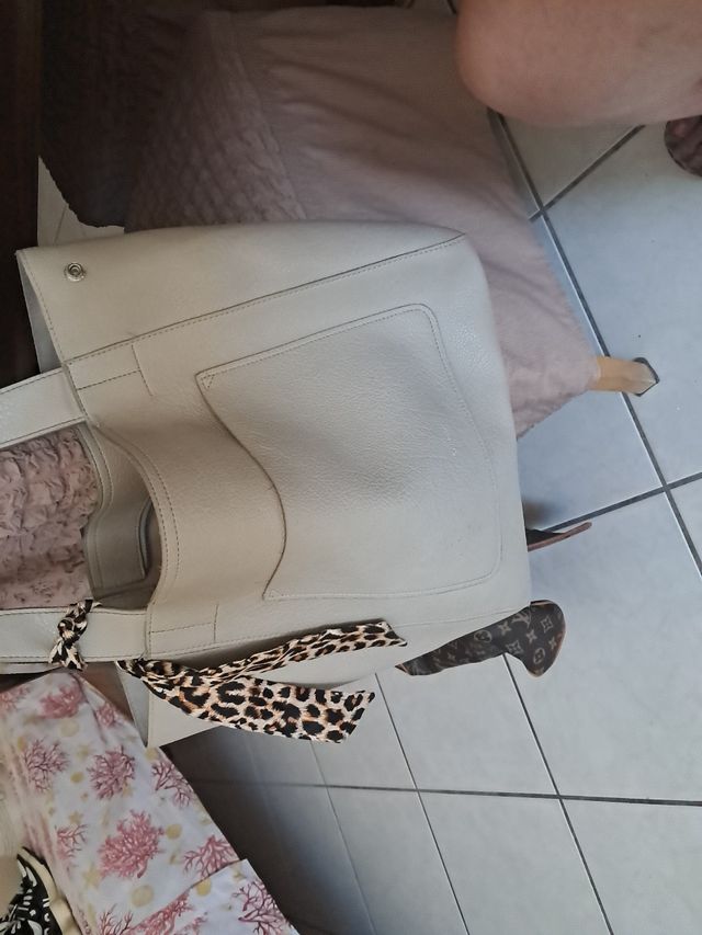 Borsa a spalla beige