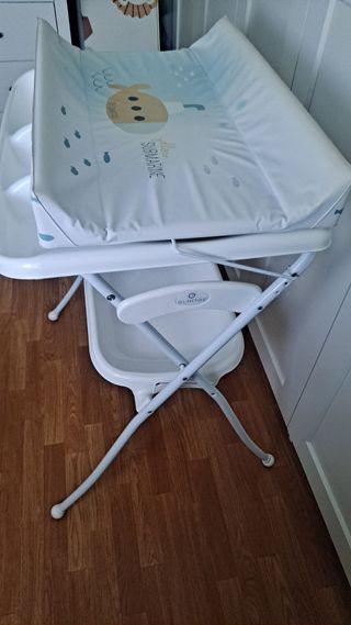 Bañera-cambiador bebé plegable