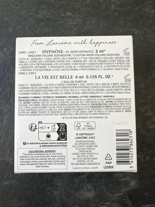 Miniatura Lancôme: Perfume + Máscara