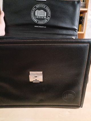 Maletín INESEM piel negra