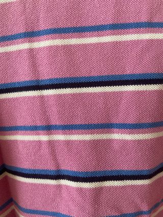Polo CHAPS rayas rosa vintage talla L/G