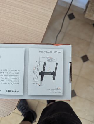 Soporte TV pared reclinable 32-55 pulgadas.