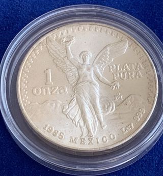 Moneda de plata 1 onza 1985 México Libertad