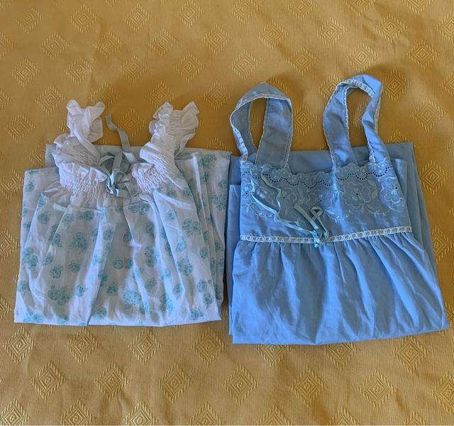 2 Camicie da Notte Azzurre