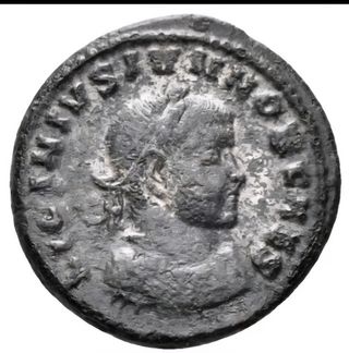 Moneda romana!Licinio II!Antoniniano plateado!R2!