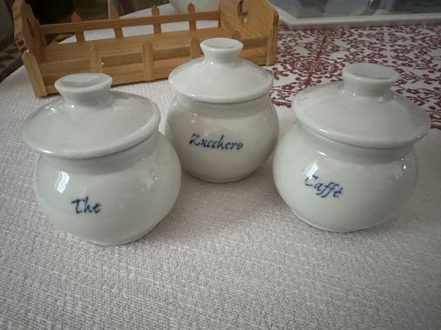 Set completo: Sale/pepe, olio/aceto, the, zucchero