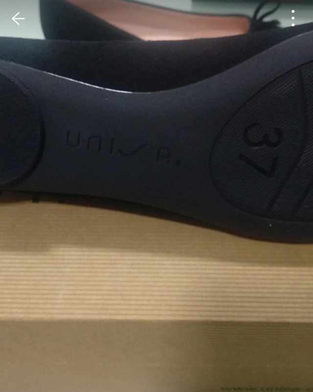 Bailarinas UNISA negras, talla 37