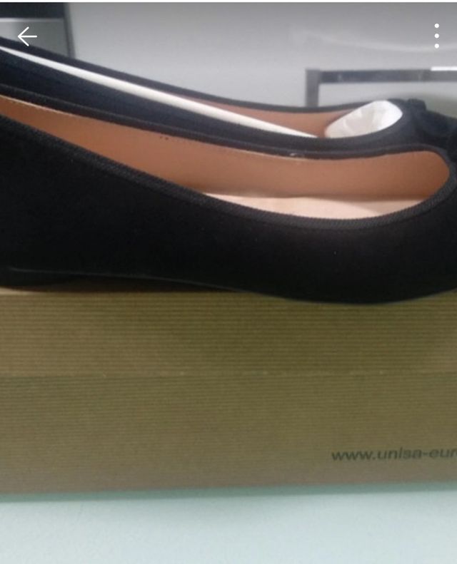 Bailarinas UNISA negras, talla 37