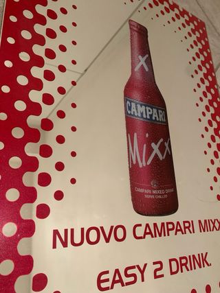 Specchio pubblicitario Campari Mixx 