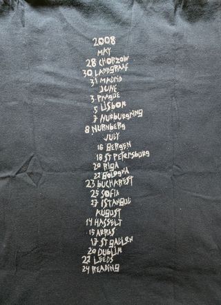 Camiseta Metallica European Summer Vacation 2008