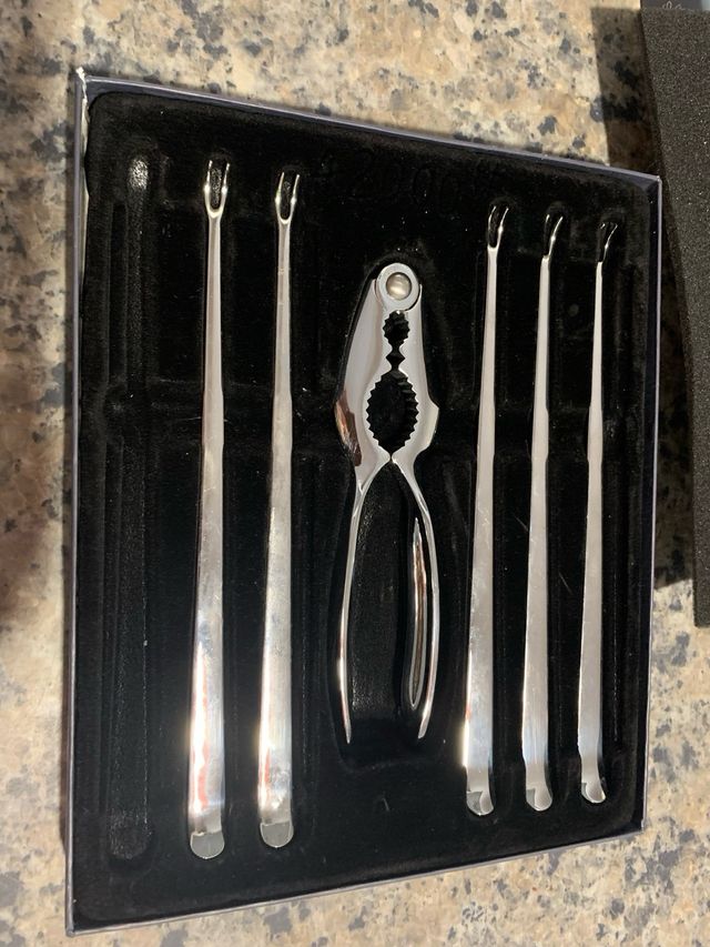 Set di frutti di mare El Corte Inglés - 7 pezzi. inox