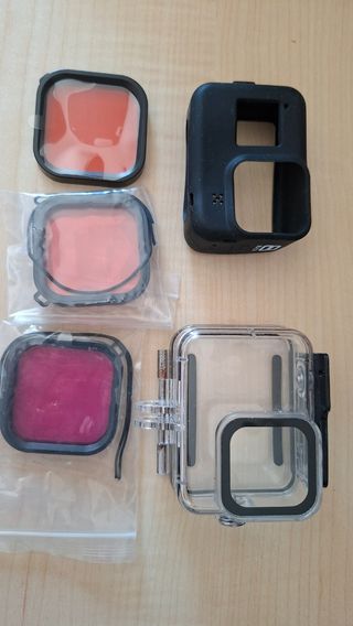 Gopro 8: carcasa, funda y filtros