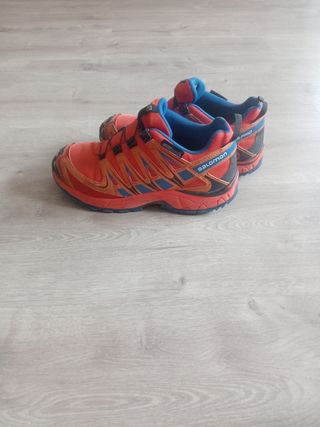 Zapatillas Salomon niño - Naranja/Azul
