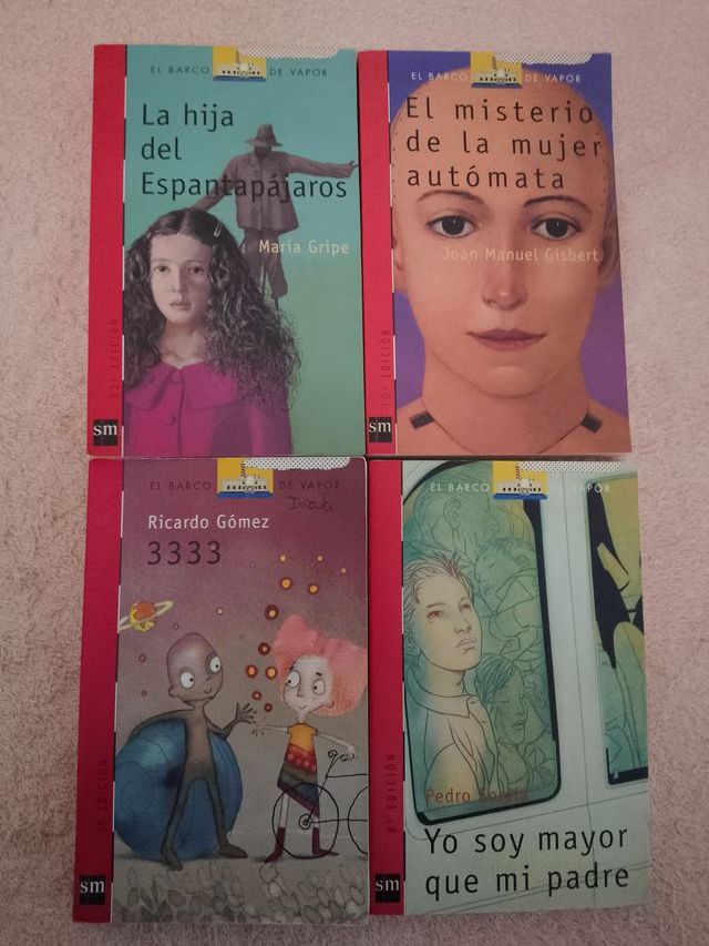 LOTE (I) DE 20 LIBROS EL BARCO DE VAPOR (rojos)