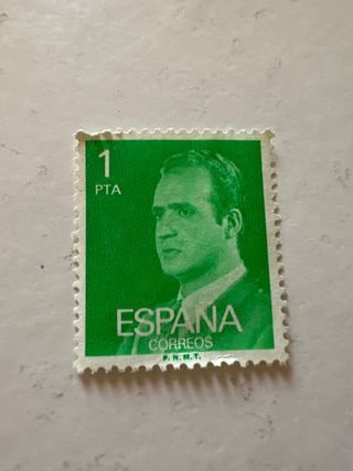 Sello España Juan Carlos I - 1 PTA usado