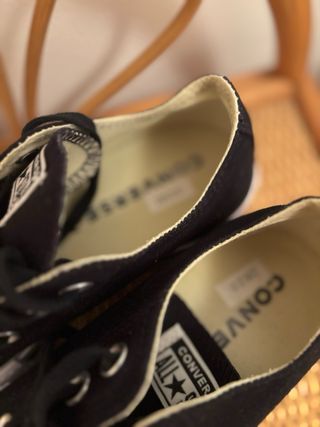 Converse negras plataforma talla 38