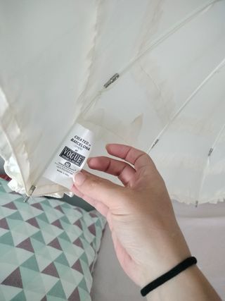 Paraguas Boda - Beige/Blanco