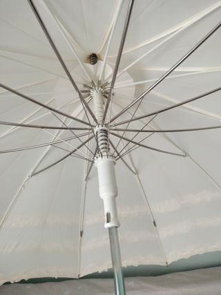 Paraguas Boda - Beige/Blanco