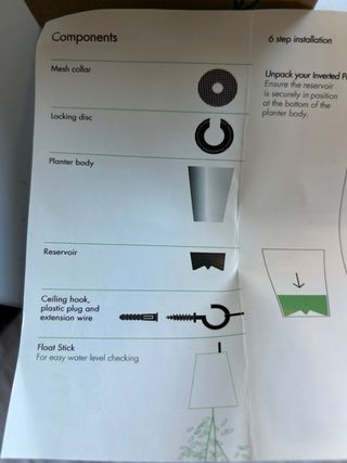 Maceta invertida - 2 unidades