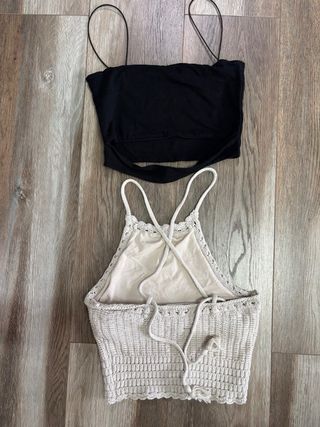 Tops Hollister - Negro y Beige