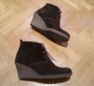 SPRINGFIELD Botines serraje de piel