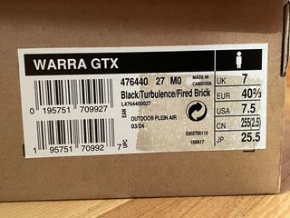 Zapatillas Salomon Warra GTX 40.5. (25.5cm)