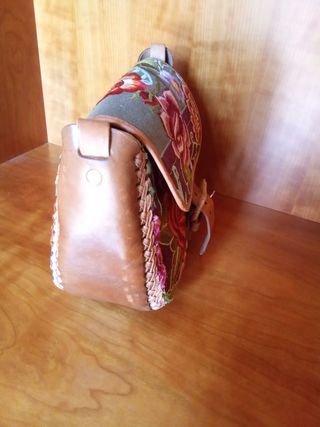 Bolso Piel Bordado México 