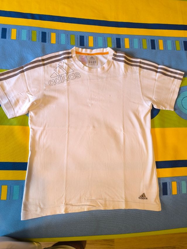 Camiseta corta Adidas blanca