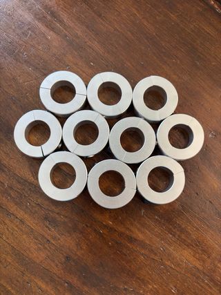 10 Collari Bloccaggio in Alluminio