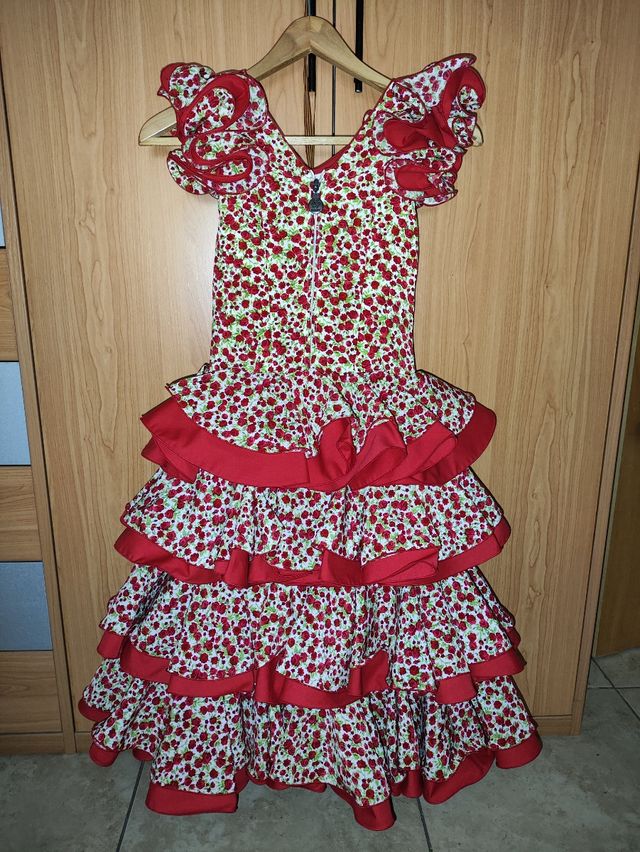 Vestido sevillana niña flores