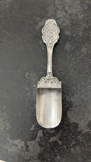 Cucchiaino da zucchero argento vintage