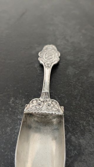 Cucchiaino da zucchero argento vintage