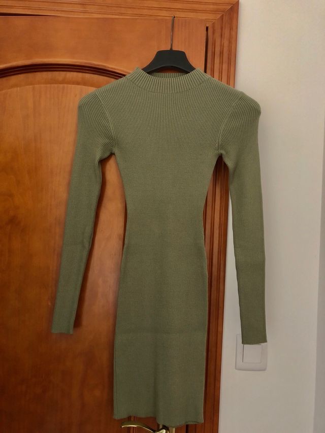 Vestido ajustado corto verde