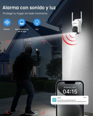 Cámara Vigilancia Exterior con 2,4G/5G