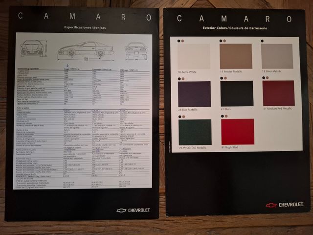 Catálogo Chevrolet Camaro