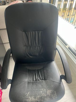 silla de oficina/estudio con funda rosa