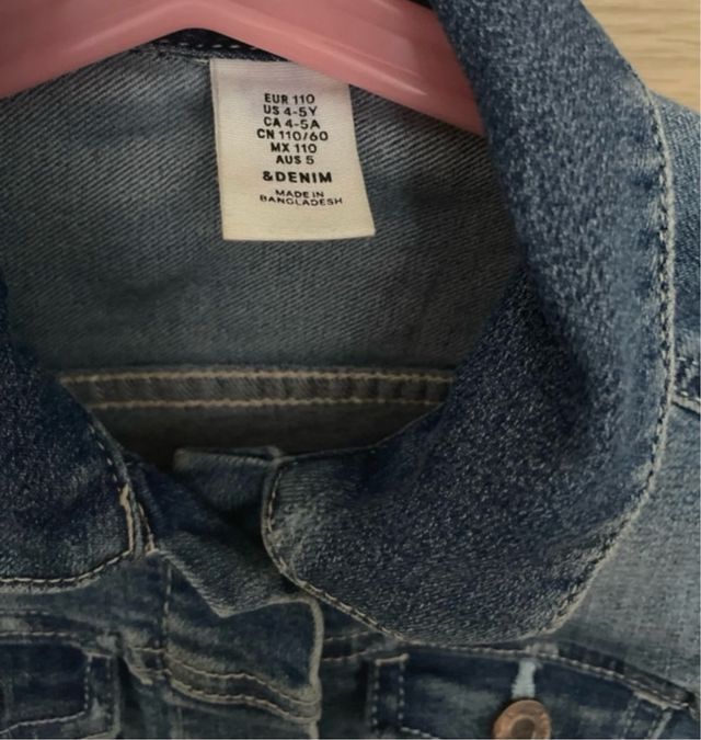 Cazadora vaquera niña talla 4/5 años