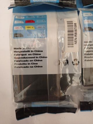 4 Cintas Dymo D1 - Negro sobre Blanco