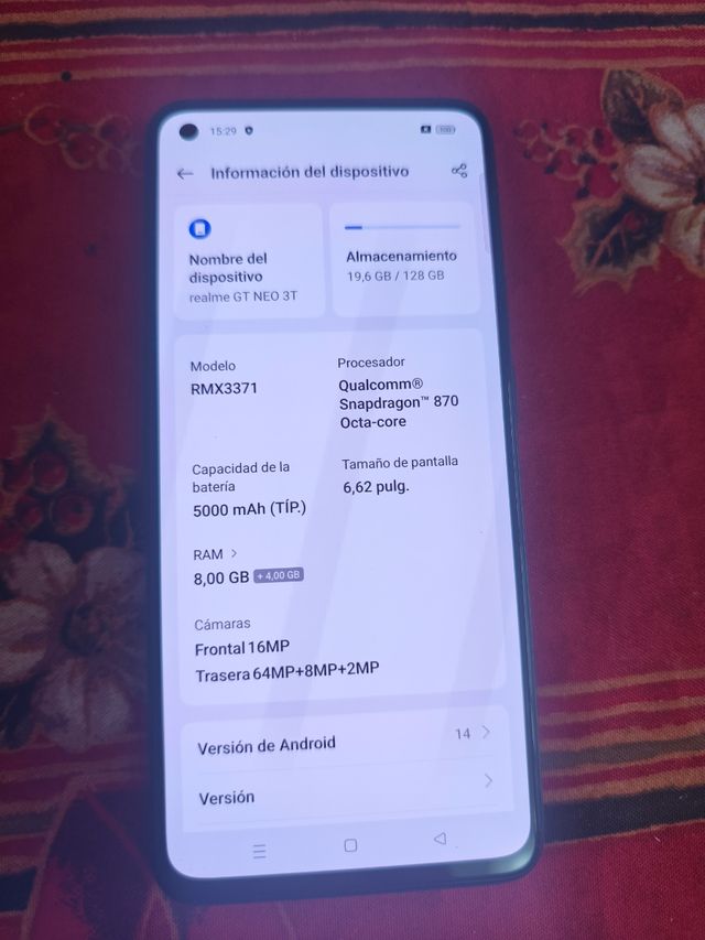 Realme GT Neo 3T 8/128GB - Negro en buen estado