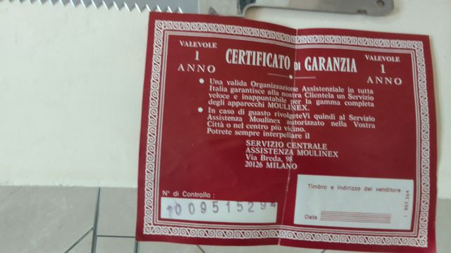 Moulinex Vintage anni '70: coltello elettrico